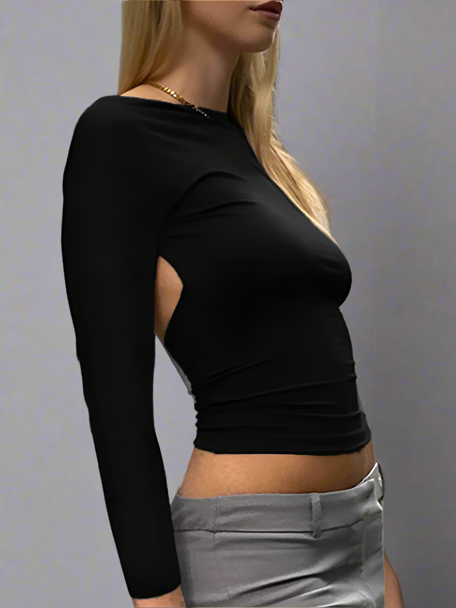 Tia Backless Crop Top