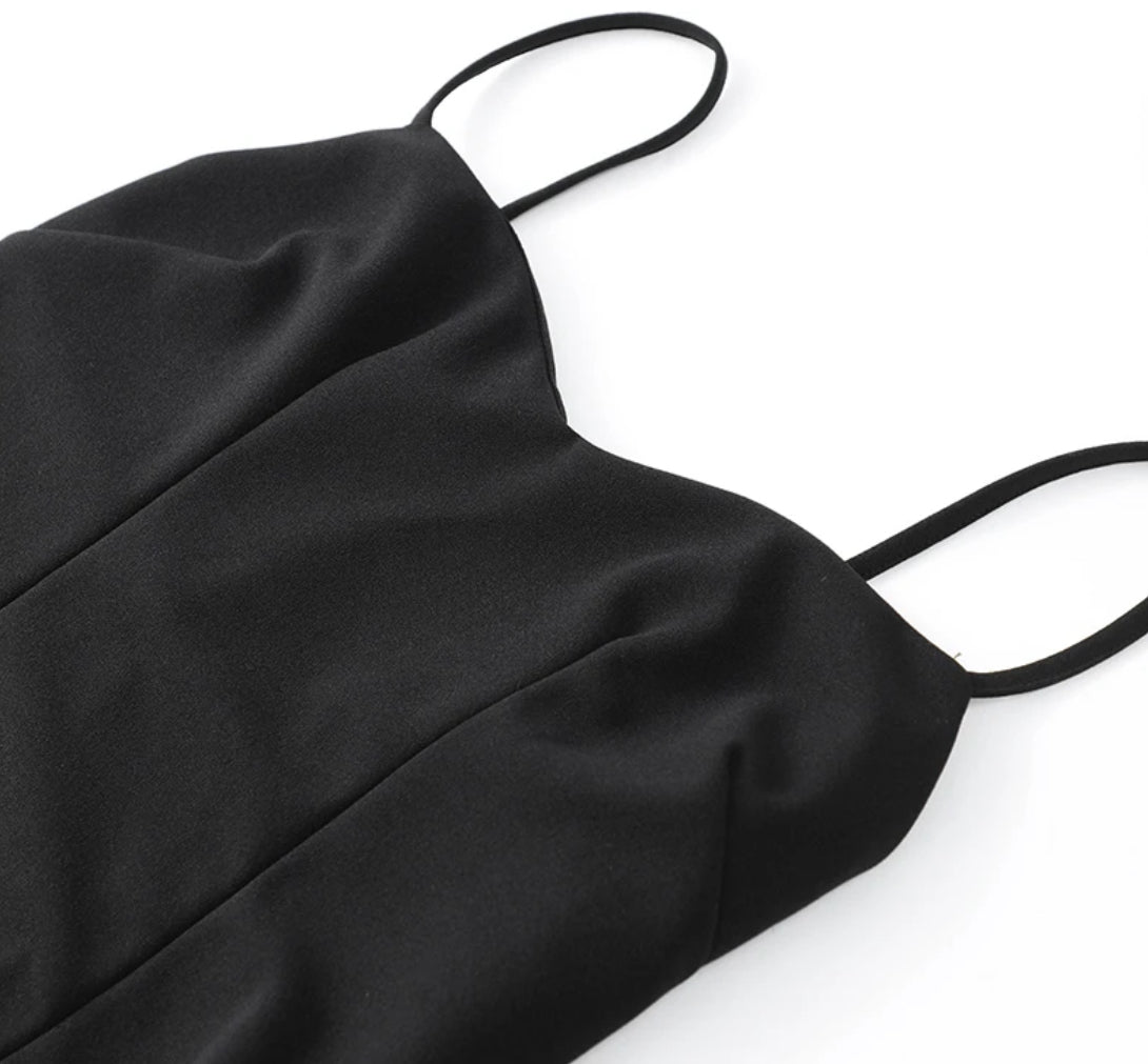 F/W 25’ Contrast Sling Mini Dress