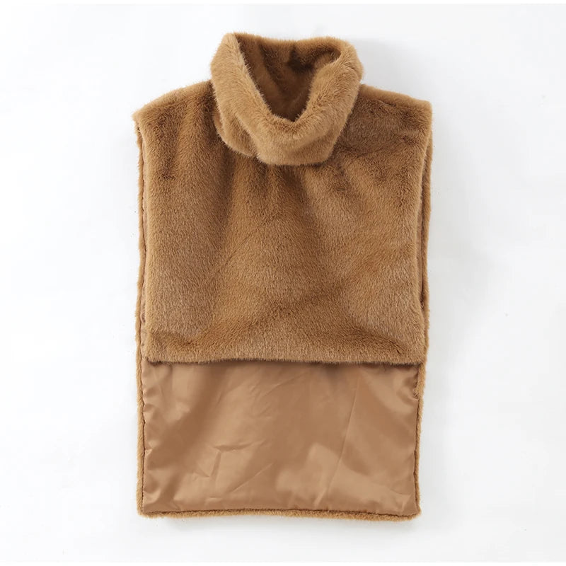 Élan Faux Fur Stand-Collar Vest