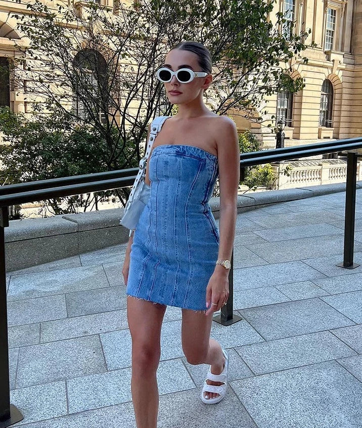 Joan Denim Mini Dress
