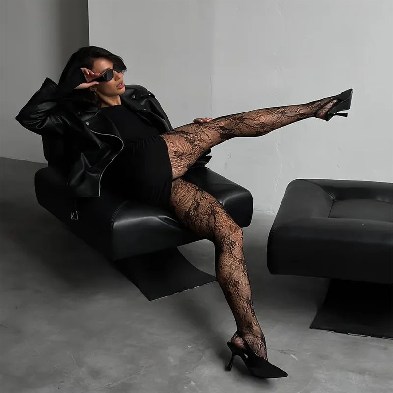 Noir Veil Lace Tights