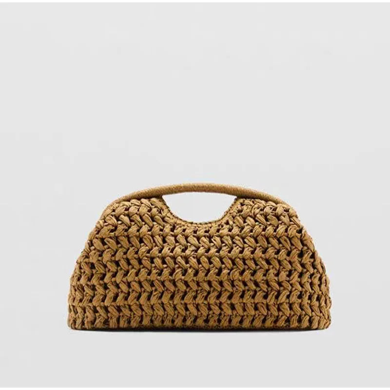 Marina Snap Woven Clutch