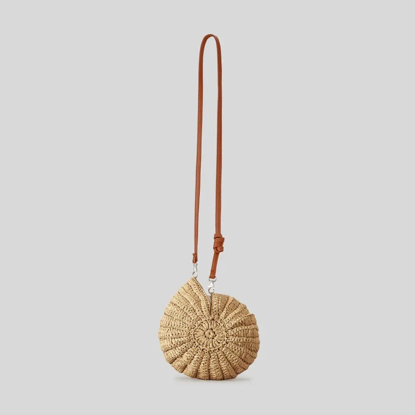 Conch Shell Knit Crossbody Shoulder Bag