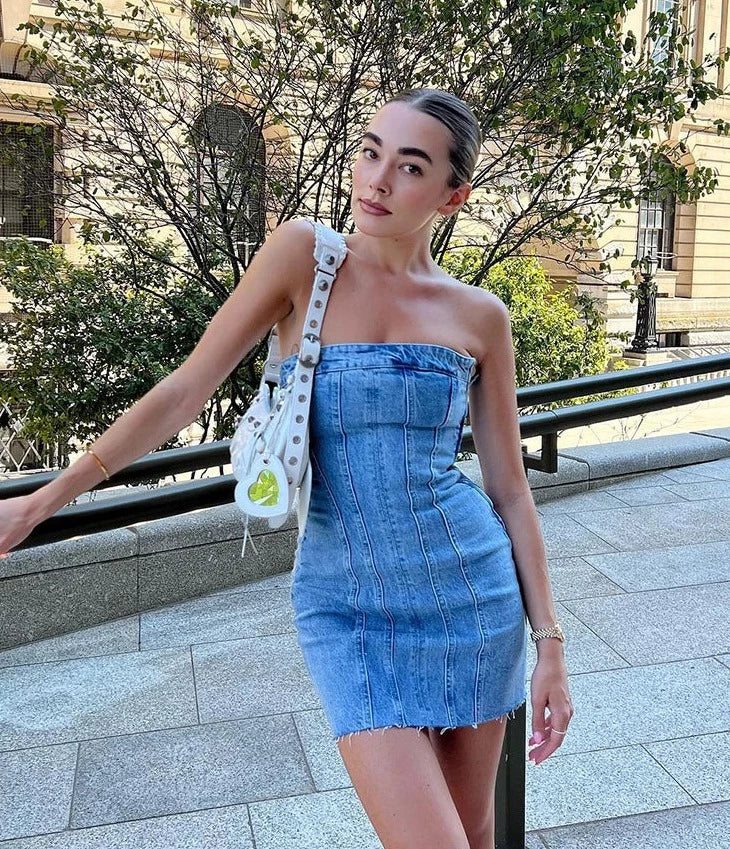 Joan Denim Mini Dress