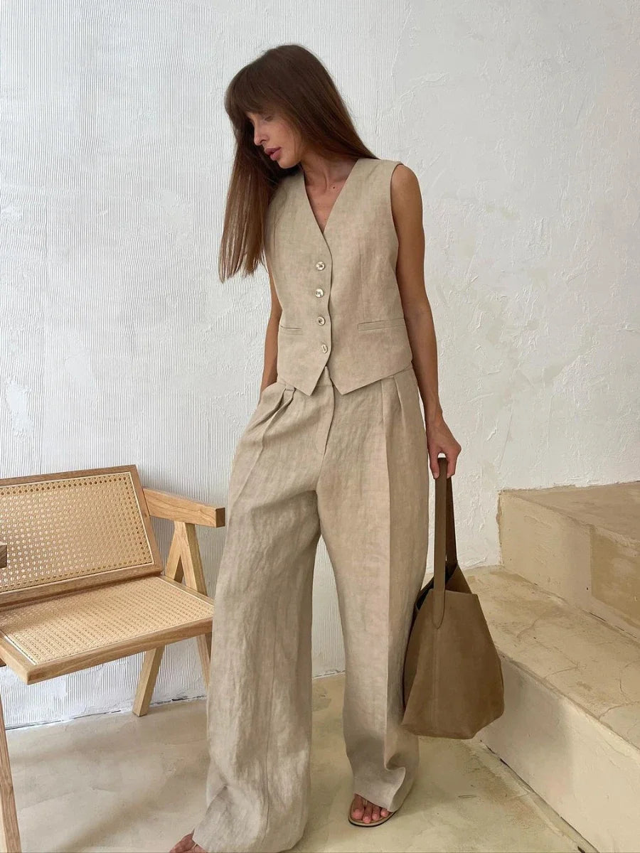 Clara Two Piece Pant Suit Set