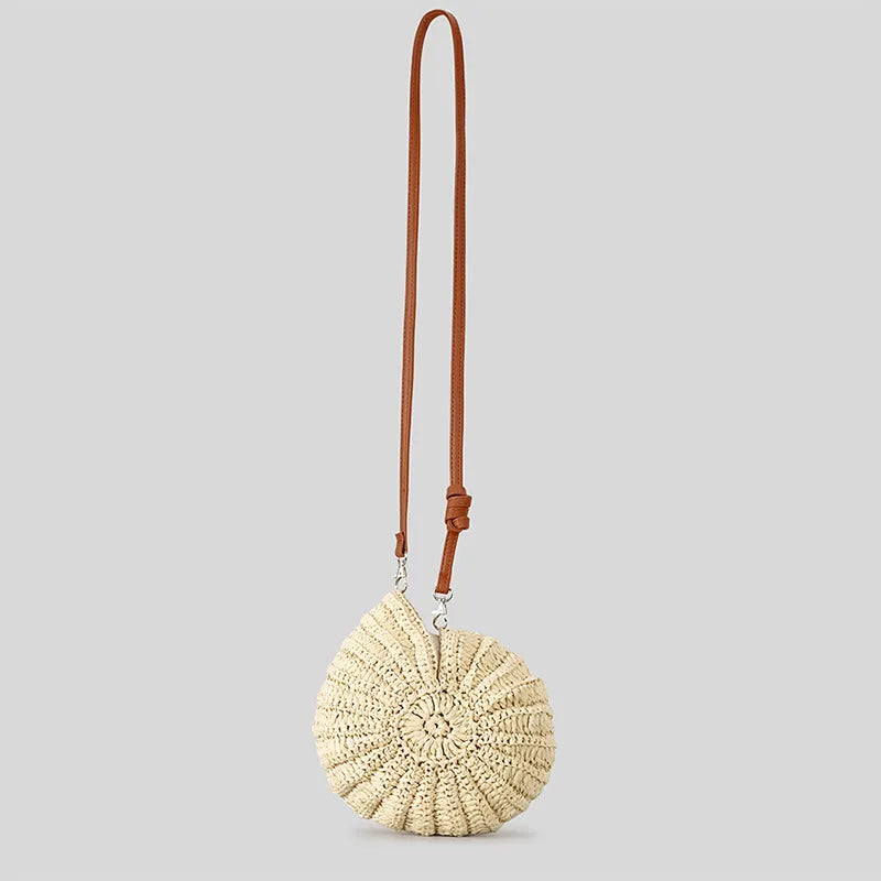 Conch Shell Knit Crossbody Shoulder Bag