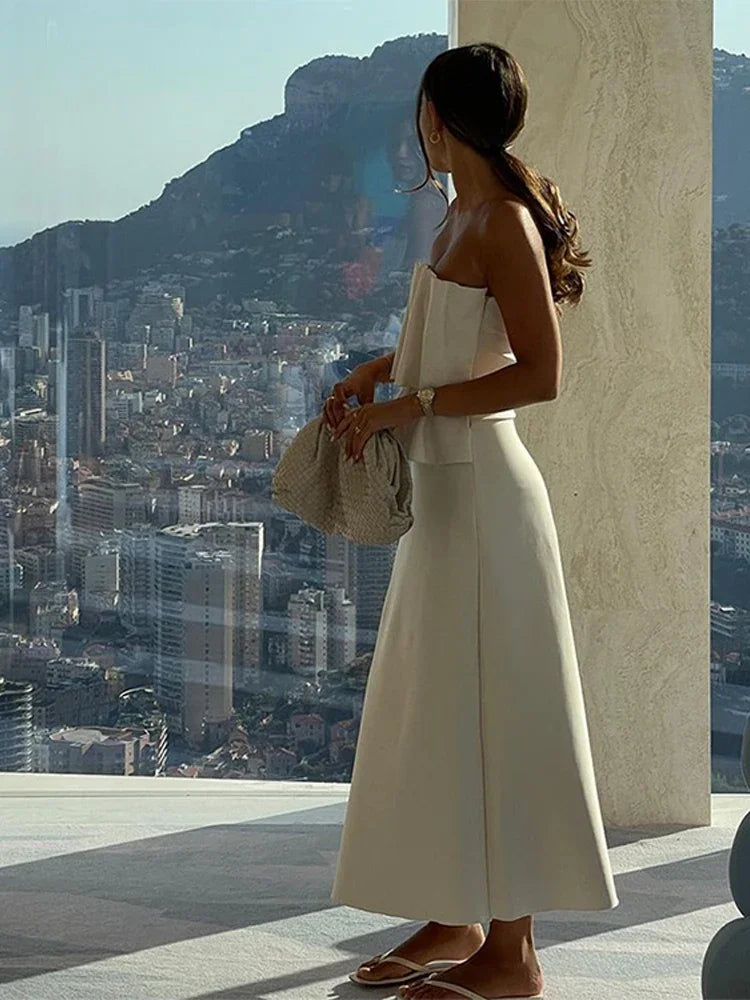 Margo Pleated Maxi Dress