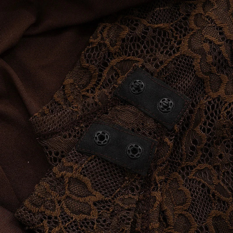 Luna One-Shoulder Lace Maxi Gown