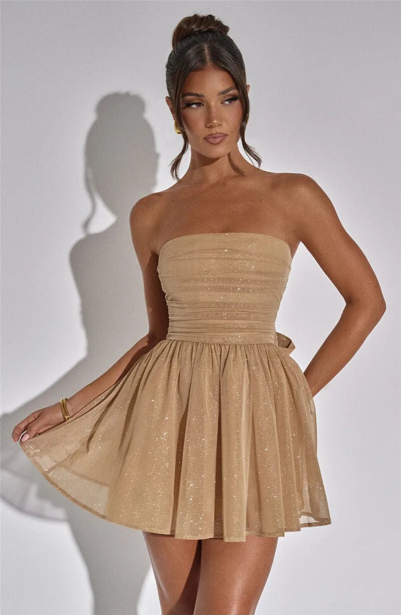 F/W 25' Strapless Mini Dress