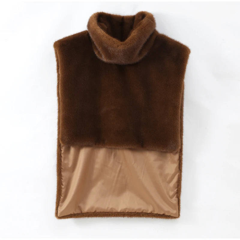 Élan Faux Fur Stand-Collar Vest