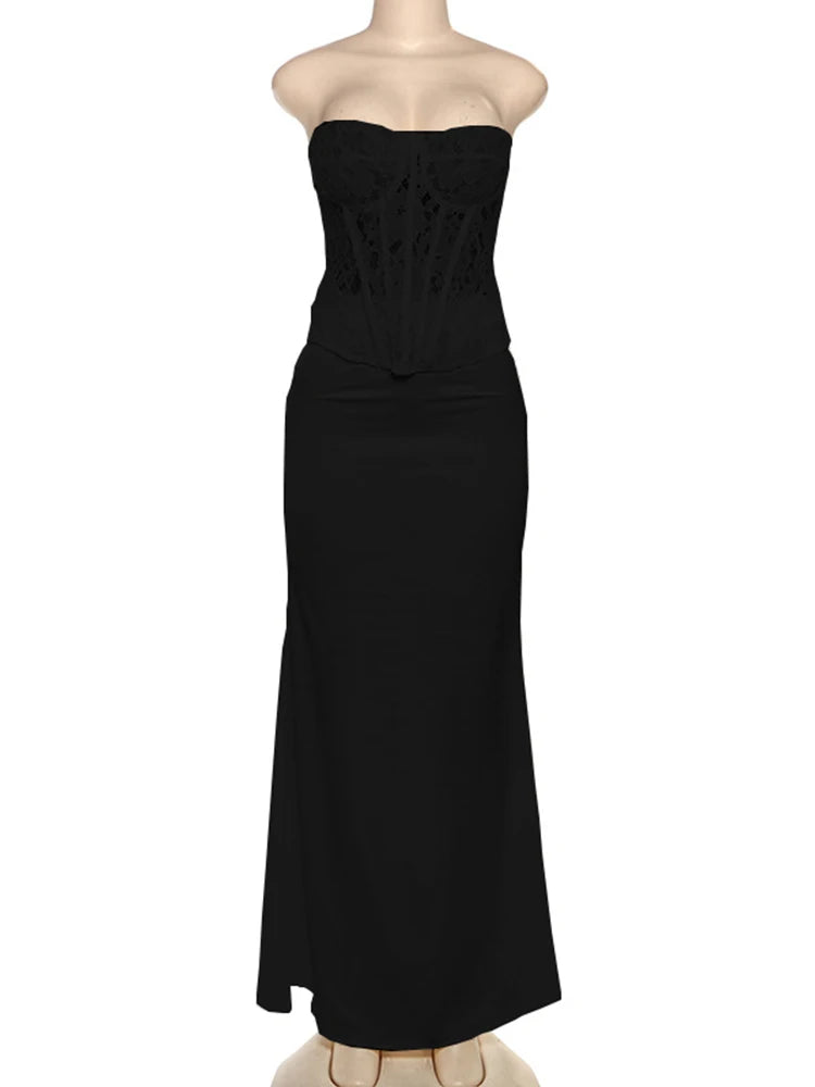 Estelle Corset and Maxi Skirt Co-ord Set