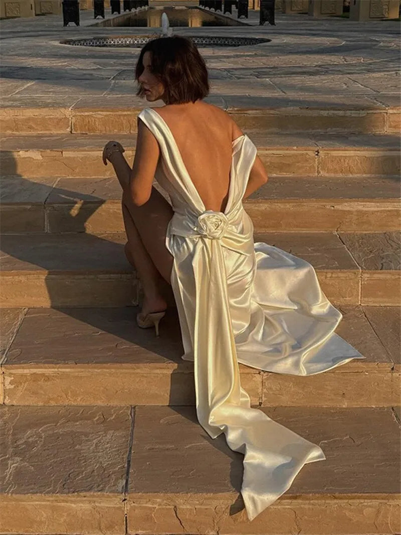 Kana Backless Floral Maxi Dress