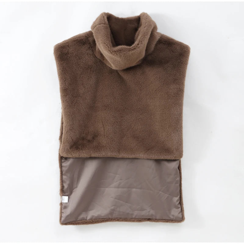 Élan Faux Fur Stand-Collar Vest