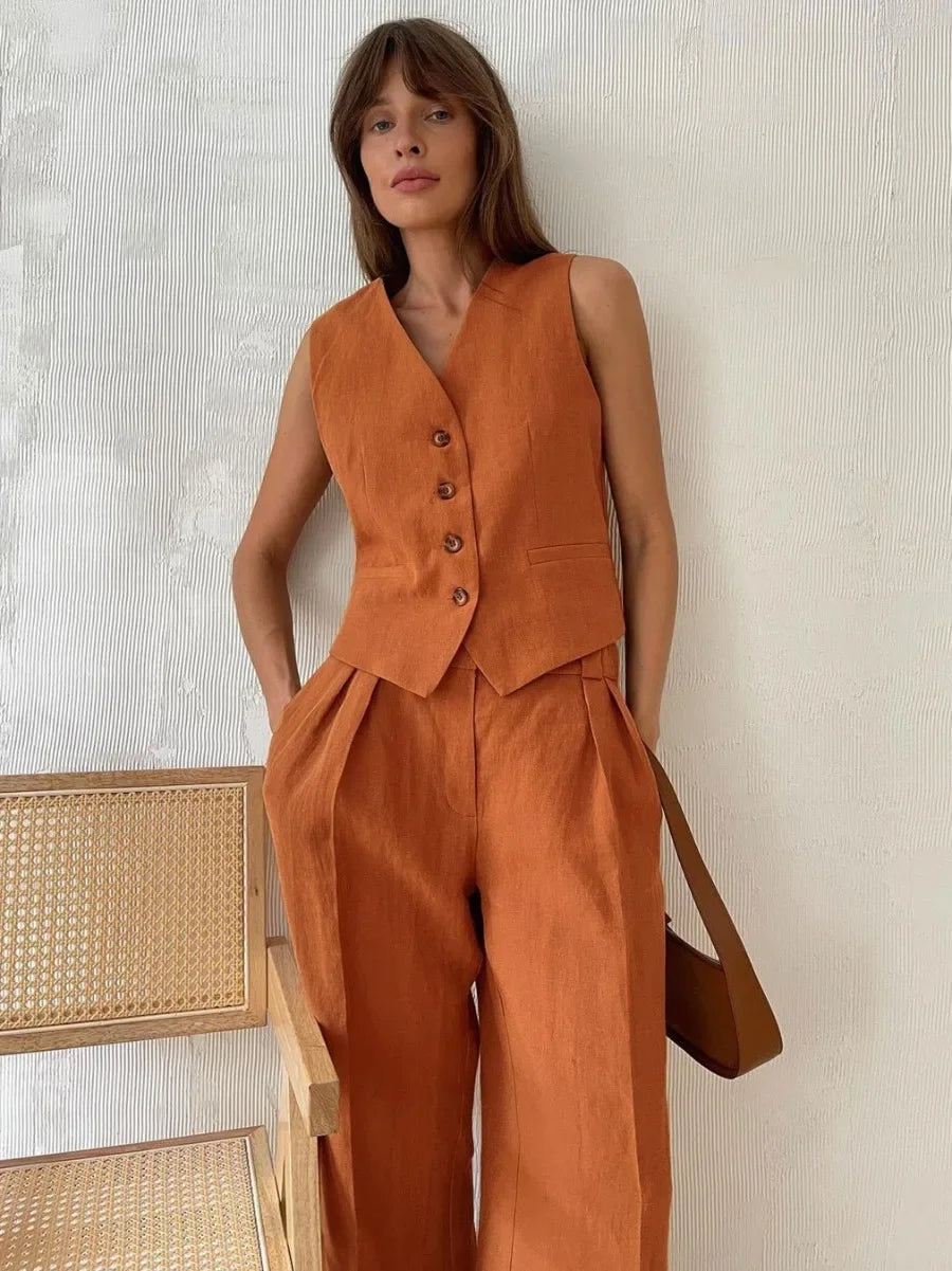 Clara Two Piece Pant Suit Set