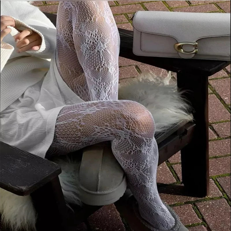 Noir Veil Lace Tights