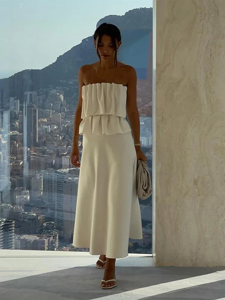 Margo Pleated Maxi Dress