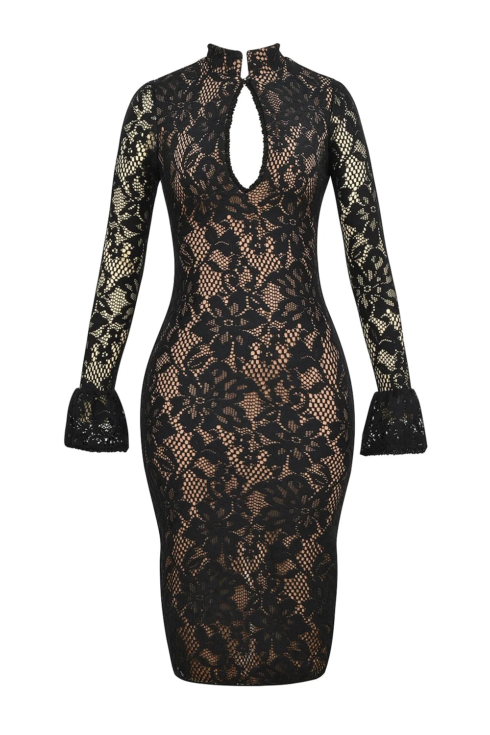 S/S 25' Hollow Lace Maxi Dress