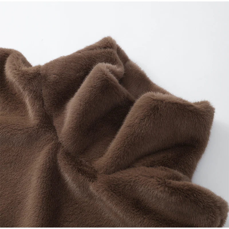 Élan Faux Fur Stand-Collar Vest