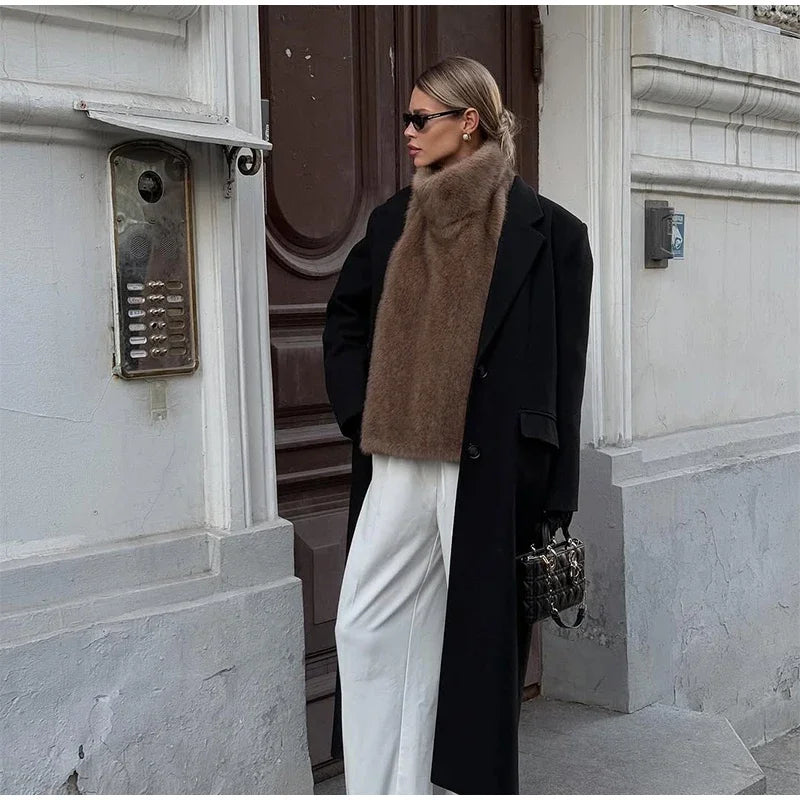 Élan Faux Fur Stand-Collar Vest