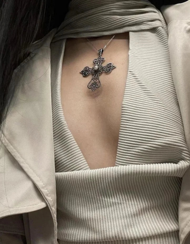 Dark Romance Maxi Dress With Scarf